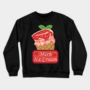 Resident Evil Herb Ice Cream Pixel Art Crewneck Sweatshirt